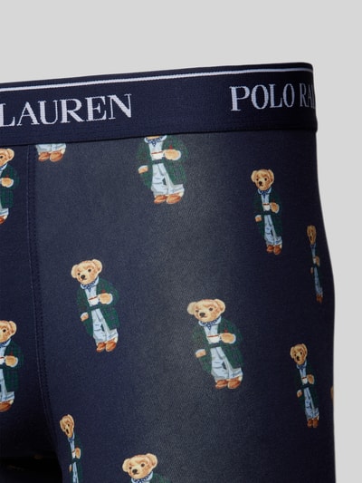 Polo Ralph Lauren Underwear Trunks mit elastischem Label-Bund im 3er-Pack Bleu 2