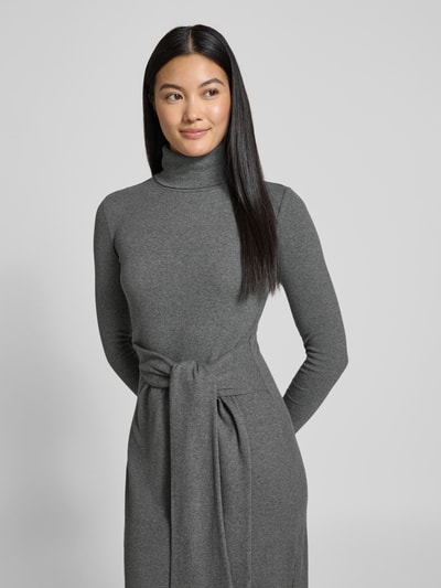 Lauren Ralph Lauren Strickkleid mit Rollkragen Modell 'VAUREEN' Mittelgrau 3