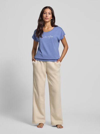 LASCANA Regular Fit T-Shirt aus Viskose-Mix Modell 'Cozy Dreams' Blau 1