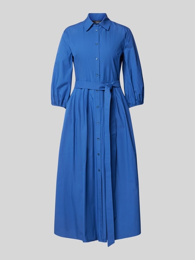 Weekend Max Mara Overhemdjurk met strikceintuur, model 'FAENZA' Blauw - 2