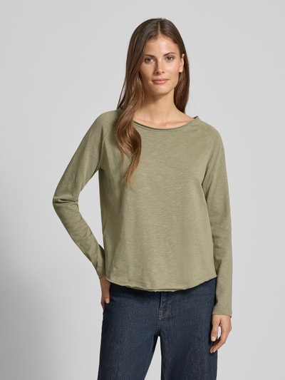 Smith and Soul Bluzka z długim rękawem z dekoltem okrągłym Khaki 4