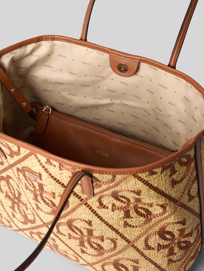 GUESS 2-in-1-shopper met logomotief model 'KIRSTEN LARGE' Cognac - 4