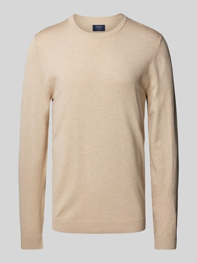 MCNEAL Pullover in Strick-Optik Beige Melange 2