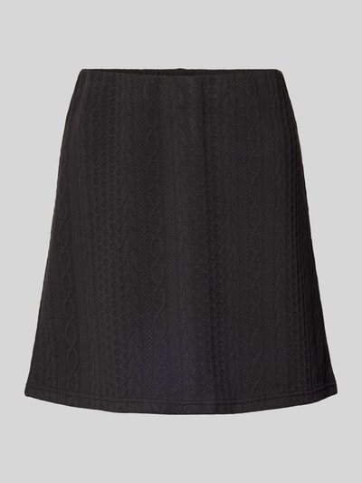 VERO MODA Uitlopende minirok met structuurmotief, model 'JANNI' Zwart - 2