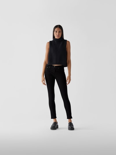 Boyish Mid Rise Jeans im Skinny Fit Schwarz 1