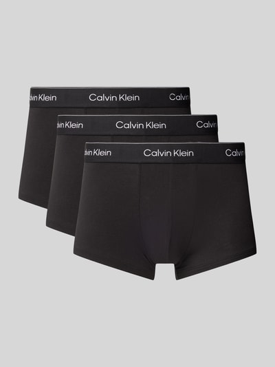 Calvin Klein Underwear Trunks mit elastischem Label-Bund im 3er-Pack Black 1