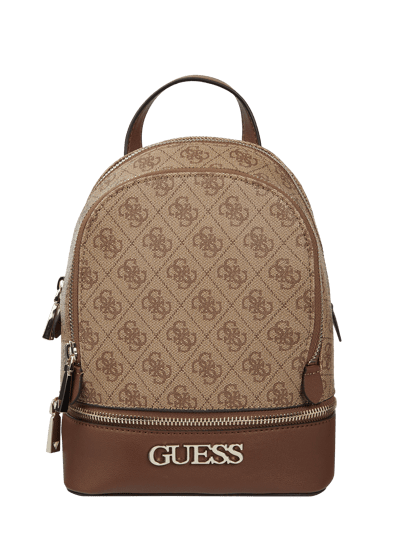 Guess Rucksack mit Logo-Muster  Mittelbraun 2