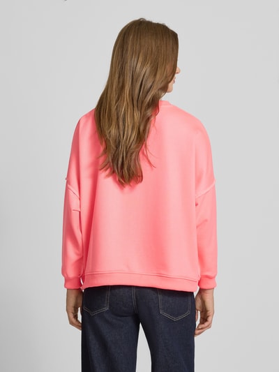 miss goodlife Oversized sweatshirt van katoenmix Neon roze - 5
