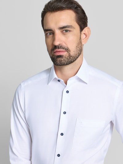 OLYMP Modern fit zakelijk overhemd met kentkraag, model 'NEW KENT' Wit - 3