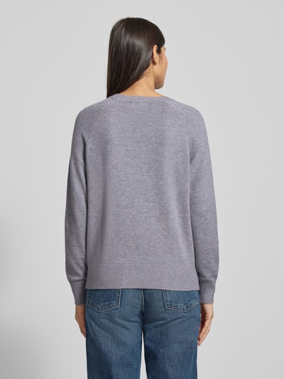 Christian Berg Woman Strickpullover mit gerippten Abschlüssen  Silber Melange 5