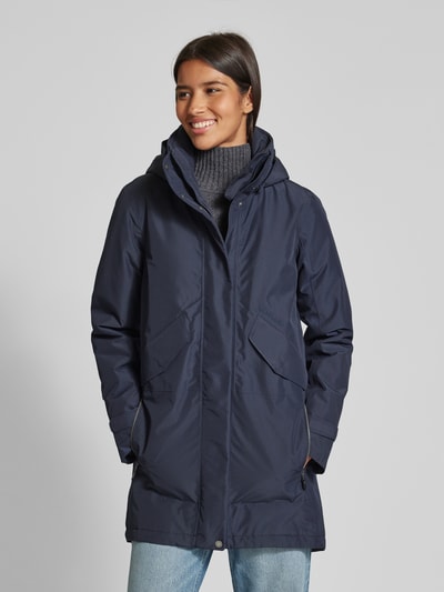 Didriksons Parka met ritszakken, model 'INDRA' Marineblauw - 4