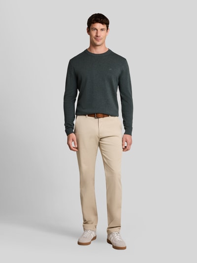 Tom Tailor Regular Fit Pullover aus reiner Baumwolle Oliv 1