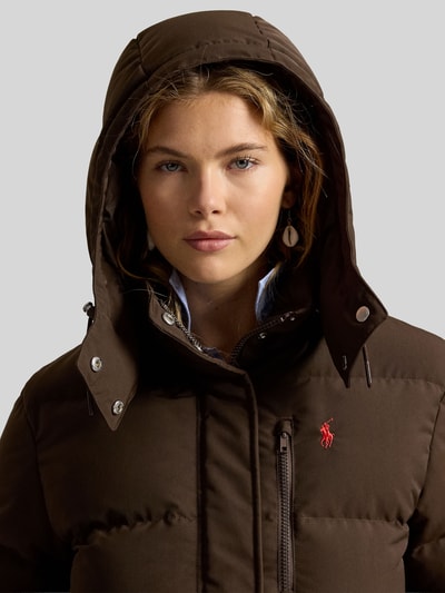 Polo Ralph Lauren kurtka pikowana o kroju regular fit z odpinanym kapturem Butelkowy zielony 6