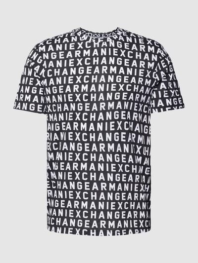 ARMANI EXCHANGE T-shirt met labelmotief Zwart - 2