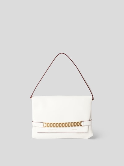 Victoria Beckham Pochette aus echtem Lammleder Weiß 4