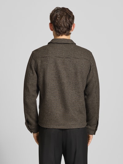 Lindbergh Regular Fit Hemdjacke mit Zweiwege-Reißverschluss Anthrazit 5