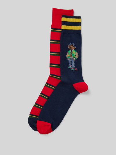 Polo Ralph Lauren Underwear Socken mit Logo-Stitching im 2er-Pack Marine 1