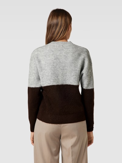 Christian Berg Woman Strickpullover mit Rundhalsausschnitt Dunkelbraun 5