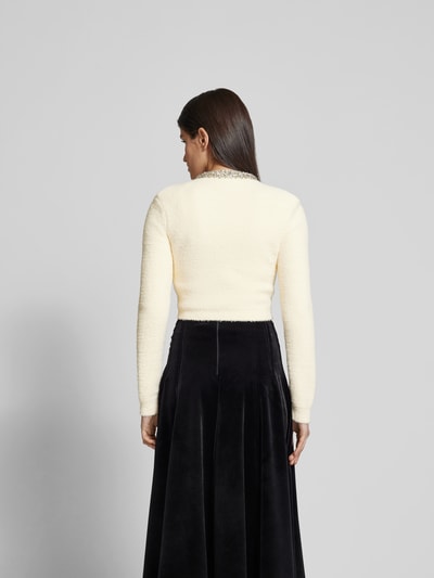 Self-Portrait Blazer mit Viskose-Anteil Ecru 5