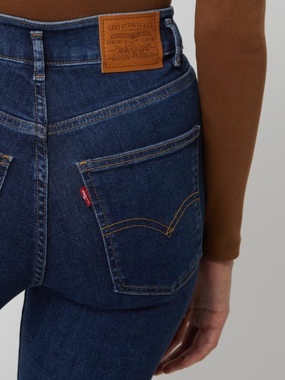 Levi's® 300 Shaping Super Skinny Fit Jeans mit Stretch-Anteil Modell 'Mile High' Dunkelblau Melange 3