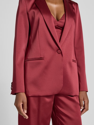 Jake*s Cocktail Żakiet z imitacji satyny Bordowy 3