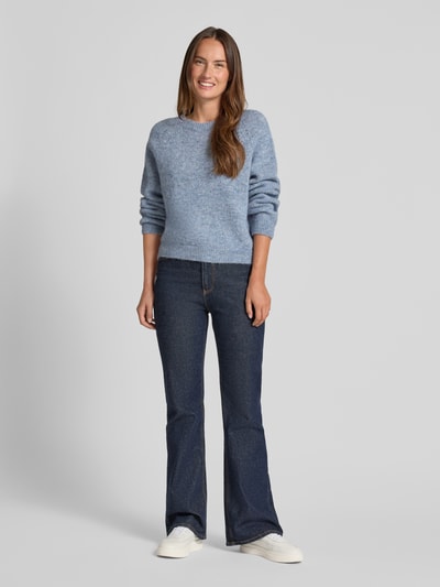 Drykorn Strickpullover aus Alpaka-Mix Modell 'PEMIRI' Hellblau Melange 1