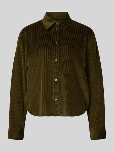 Marc O'Polo Comfort fit overhemdblouse van puur katoen Kaki - 2