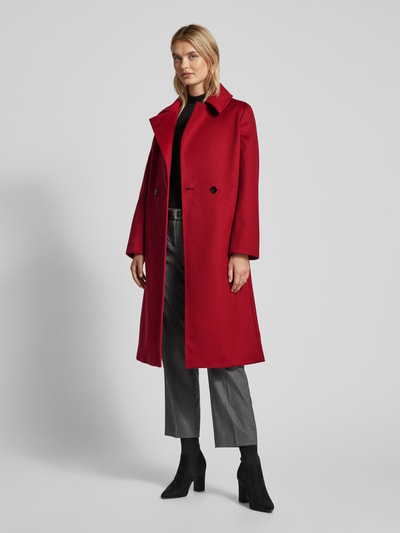 Max Mara Studio Jas met tailleriem Bordeaux - 1