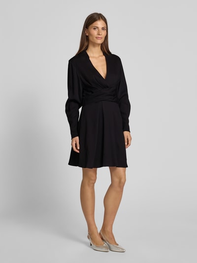 BOSS Minikleid in Wickel-Optik Modell 'Dimkai' Black 1