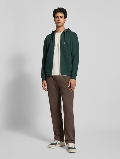 Superdry Regular Fit Sweatjacke mit Logo-Stitching Dunkelgruen 1