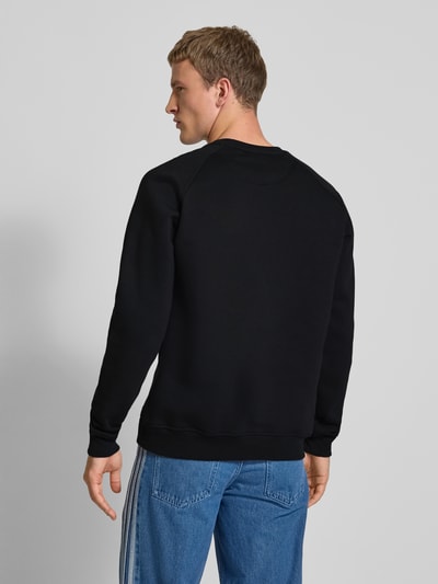 adidas Originals Sweatshirt met labelstitching en ronde hals Zwart - 5