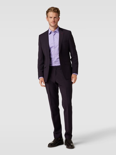 BOSS Slim Fit Business-Hemd mit Kentkragen Modell 'HANK' Flieder 1