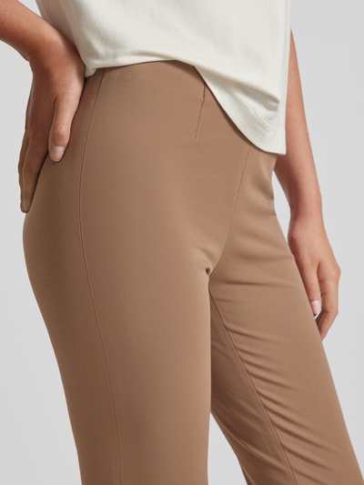 SEDUCTIVE Slim Fit Stoffhose in verkürzter Passform Modell 'SABRINA' Camel 3