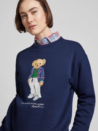 Polo Ralph Lauren Sweatshirt met labelprint Marineblauw - 3