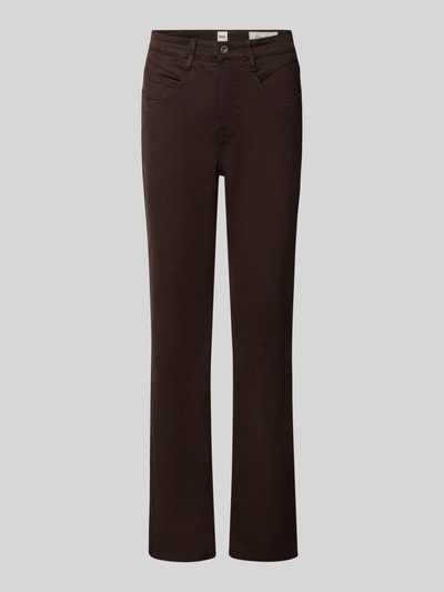 Brax Straight Fit Jeans aus Lyocell-Mix Modell 'MARY' Dunkelbraun 1