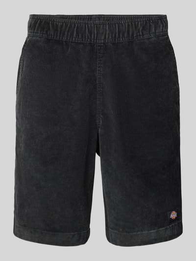 Dickies Korte regular fit corduroy broek met elastische band, model 'CHASE CITY' Zwart - 2