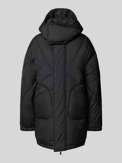 Review Steppjacke mit Kapuze Black 2