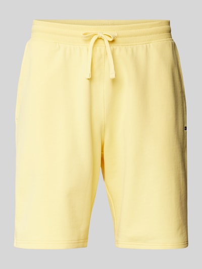 Tommy Hilfiger Sweatshorts mit elastischem Bund Hellgelb 2