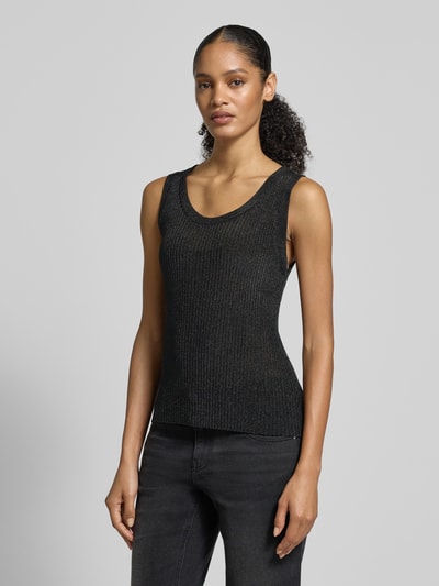 MOS MOSH Tanktop mit Rundhalsausschnitt Modell 'Relena' Black 4