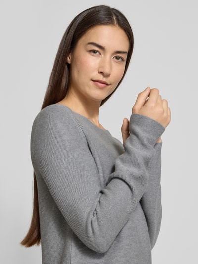 Marc O'Polo Regular fit gebreide pullover van zuiver katoen Middengrijs - 3