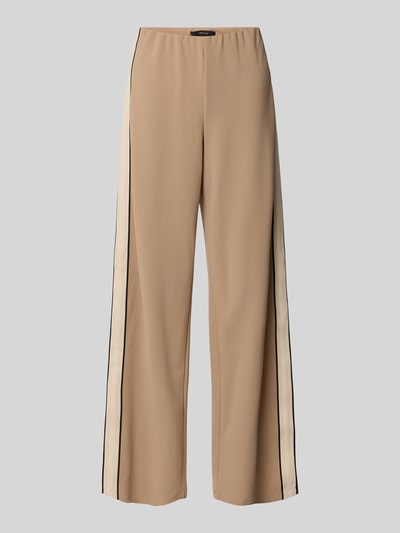 Vero Moda Wide leg sweatpants met contraststrepen, model 'BERLIN' Zand - 2