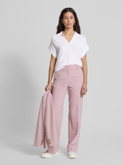 Luisa Cerano Gebreid shirt met halflange mouw Wit - 1