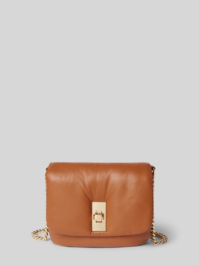 Tommy Hilfiger Crossbodytas van schapennappa met labeldetail Camel - 2