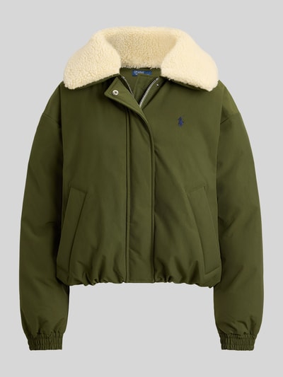 Polo Ralph Lauren Regular Fit Bomberjacke mit Teddykragen Oliv 2