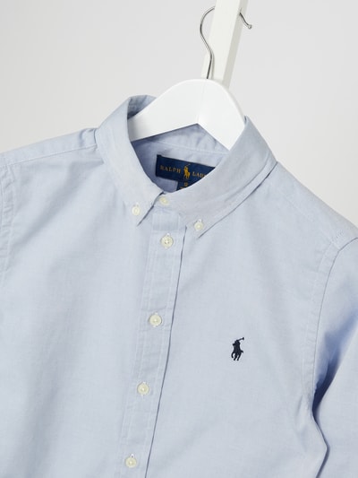 Polo Ralph Lauren Teens Slim fit overhemd van katoen  Lichtblauw - 2