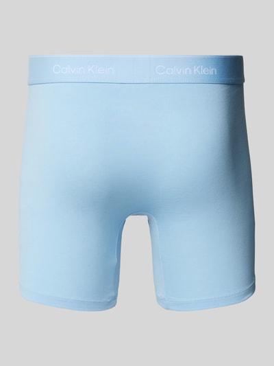 Calvin Klein Underwear Regular Fit Trunks aus Baumwoll-Mix im 3er-Pack Blau 3