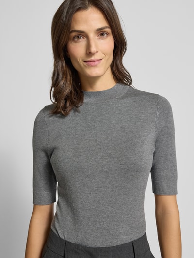 comma Gebreide pullover met 1/2-mouwen Antraciet - 3