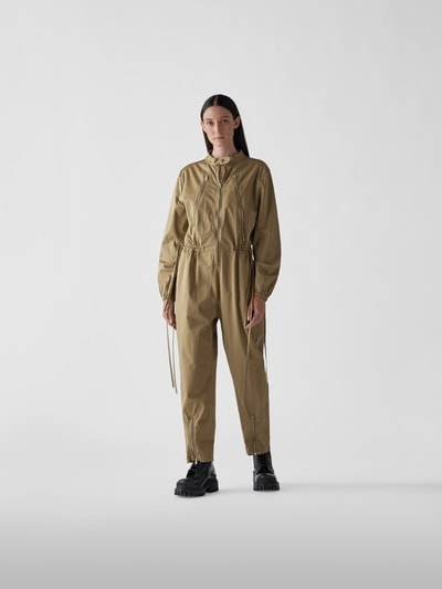 MM6 Maison Margiela Jumpsuit mit Stehkragen Khaki 1