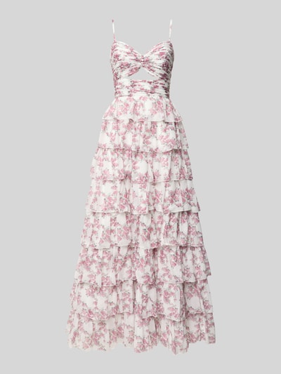 Hey Kyla Abendkleid im Stufen-Look Rosa 2