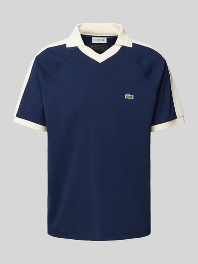 Lacoste Koszulka polo o kroju classic fit z wyhaftowanym logo Niebieski 2